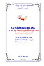 Skkn một số biện pháp giúp trẻ 5 6 tuổi học tốt môn làm quen chữ cái