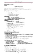 Giáo án tiếng anh 6 full english 6 lesson plans