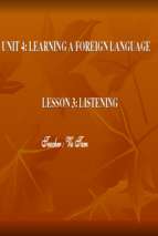 Slide bài giảng learning a foreign language. lesson 3. listen.ppt