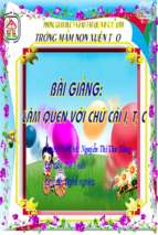 Bài giảng điện tử làm quen với chữ cái i, t, c.ppt