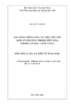 Bài toán đồng hóa dữ liệu đối với một số phương trình tiến hóa trong cơ học chất lỏng  tt