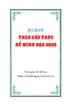 Bo 20 de theo cau truc de minh hoa 2020