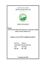 đánh giá hiện trạng nước sinh hoạt tại thị trấn chợ mới, huyện chợ mới, tỉnh bắc kạn