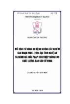 Mô hình tử vong do các bệnh không lây nhiễm giai đoạn 2005   2014 tại tỉnh nghệ an và đánh giá giải pháp can thiệp nâng cao chất lượng báo cáo tử vong