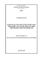 đánh giá sự thay đổi cường độ bê tông theo chiều cao cột bê tông cốt thép trên địa bàn quận ngũ hành sơn