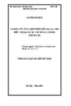 Luận văn y khoa dược nghiên cứu ứng dụng phác đồ graall 2005 điều trị bạch cầu cấp dòng lympho người lớn