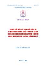 Luận văn y khoa dược nghiên cứu mối liên quan giữa nồng độ 25 hydroxyvitamin d huyết tương với kháng insulin và hiệu quả bổ sung vitamin d đối với kháng insulin trong đái tháo đường thai kỳ