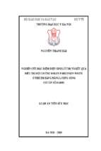 Luận văn y học khoa dược nghiên cứu đặc điểm điện sinh lý tim và kết quả điều trị hội chứng wolff parkinson white ở trẻ em bằng năng lượng sóng có tần số radio