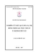 Luận văn y khoa dược nghiên cứu kết quả hóa xạ trị đồng thời sau phẫu thuật u sao bào độ cao