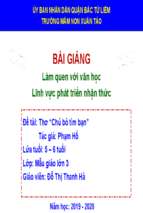 Slide bài giảng thơ chú bò tìm bạn.ppt