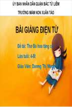 Slide bài giảng thơ bó hoa tặng cô.ppt