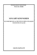 Skkn một số biện pháp nâng cao chất lượng cho trẻ 5 6 tuổi làm quen môi trường xung quanh