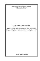 Skkn cho trẻ khám phá thế giới xung quanh bằng vật thật thông qua những hoạt động thực tiễn  đối với trẻ mẫu giáo 3  4 tuổi