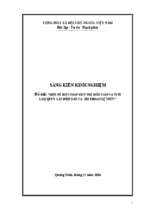 Skkn một số biện pháp nhằm giúp trẻ 5   6 tuổi làm quen làn điệu dân ca hò khoan lệ thủy