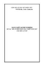 Skkn một số biện pháp phát triển ngôn ngữ cho trẻ 3 4  tuổi