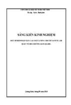 Skkn một số biện pháp nâng cao chất lượng cho trẻ 5 6 tuổi làm quen môi trường xung quanh