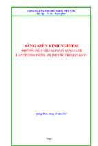 Skkn vphương pháp giải bài toán bằng cách lập phương trình   hệ phương trình toán 9