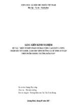 Skkn một số biện pháp chỉ đạo nâng cao chất lượng chăm sóc sức khỏe, giáo dục dinh dưỡng và vệ sinh an toàn thực phẩm trong trường mầm non