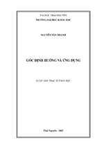 Góc định hướng và ứng dụng