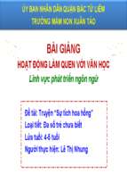 Slide bài giảng truyện sự tích hoa hồng.ppt