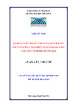 đánh giá mức độ hài lòng của khách hàng đối với dịch vụ phân phối sản phẩm gas (lpg) của công ty tnhh trường đạt