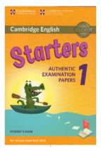 Starters 1 students book 2018 