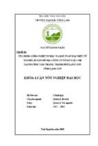 ứng dụng công nghệ tin học và máy toàn đạc điện tử thành lập bản đồ địa chính tờ số 18 tỷ lệ 1 500 tại phường tam thanh, thành phố lạng sơn, tỉnh lạng sơn