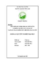 Thực hiện quy trình chăm sóc nuôi dưỡng và phòng trị tiêu chảy cho đàn bê tại trang trại bò điềm thụy, phú bình, thái nguyên