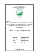 ứng dụng công nghệ tin học và phương pháp toàn đạc điện tử thành lập bản đồ địa chính tờ số 11 tỷ lệ 1 500 tại phường tam thanh, thành phố lạng sơn, tỉnh lạng sơn