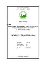 Nghiên cứu một số đặc điểm dịch tễ bệnh giun thực quản ở chó tại huyện đồng hỷ, tỉnh thái nguyên và sử dụng thuốc điều trị