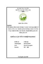 ứng dụng công nghệ tin học và phương pháp toàn đạc điện tử thành lập bản đồ địa chính tờ 26 tỷ lệ 1 500, phường tam thanh, thành phố lạng sơn, tỉnh lạng sơn