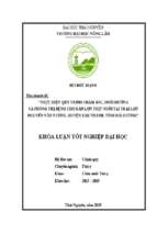 Thực hiện quy trình chăm sóc, nuôi dưỡng và phòng trị bệnh cho đàn lợn thịt nuôi tại trại lợn nguyễn văn tưởng, huyện kim thành, tỉnh hải dương