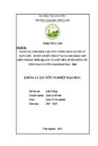 đánh giá công tác cấp giấy chứng nhận quyền sử dụng đất, quyền sở hữu nhà ở và tài sản khác gắn liền với đất trên địa bàn xã hợp tiến, huyện đồng hỷ, tỉnh thái nguyên giai đoạn 2016   2018