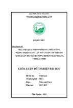 Thực hiện quy trình chăm sóc, nuôi dưỡng, phòng trị bệnh cho lợn nái và lợn con theo mẹ tại trại lợn bùi mạnh cường, huyện thuận thành, tỉnh bắc ninh