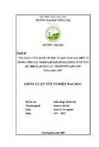 ứng dụng công nghệ tin học và máy toàn đạc điện tử trong công tác thành lập bản đồ địa chính tờ số 70 tỷ lệ 1 1000 xã quảng lạc, thành phố lạng sơn, tỉnh lạng sơn