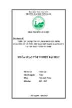 Tiếp cận thị trường và phân phối sản phẩm của công ty cổ phần tập đoàn đức hạnh marphavet tại các đại lý tỉnh hà nam