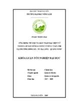 ứng dụng tin học và máy toàn đạc điện tử thành lập bản đồ địa chính tờ số 21 tỉ lệ 1 500. tại phường hồng hà   thành phố hạ long   quảng ninh