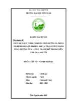 Thực hiện quy trình chăm sóc nuôi dưỡng và phòng trị bệnh cho lợn nái sinh sản tại trại dương thanh tùng, phường tích lương, thành phố thái nguyên, tỉnh thái nguyên