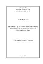 Tri thức bản địa của người mnông ở huyện lắk trong việc quản lý và sử dụng các nguồn tài nguyên thiên nhiên