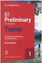 Pet for schools trainer 1 for the revised exam from 2020 test book 