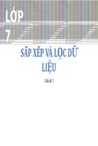 Sắp xếp và lọc dữ liệu bài giảng điện tử tin học 7 sgk mới.pptx