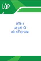 Bài giảng điện tử tin học 8  sgk mới làm quen với ngôn ngữ lập trình.pptx