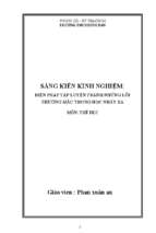 Skkn biện pháp tập luyện tránh những lỗi thường mắc trong học nhảy xa