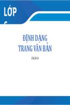 đinh dạng trang văn bản bài giảng điện tử tin học 6  sgk mới.pptx