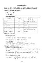 Chuyên đề hàm số lũy thừa, hàm số mũ, hàm số lôgarit luyện thi thpt quốc gia