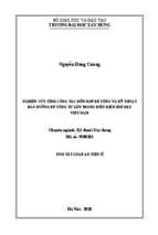 Nghiên cứu tính công tác hỗn hợp bê tông và kỹ thuật bảo dưỡng bê tông tự lèn trong điều kiện khí hậu việt nam ttt