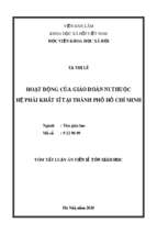 Hoạt động của giáo đoàn ni thuộc hệ phái khất sĩ tại thành phố hồ chí minh  tt