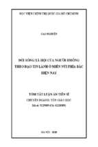 đời sống xã hội của người hmông theo đạo tin lành ở miền núi phía bắc hện nay tt