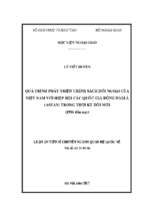 Quá trình phát triển chính sách đối ngoại của việt nam với hiệp hội các quốc gia đông nam á (asean) trong thời kỳ đổi mới (1986 đến nay)