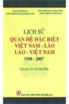 Việt nam   lào, lào   việt nam và lịch sử quan hệ đặc biệt giai đoạn 1930 2007